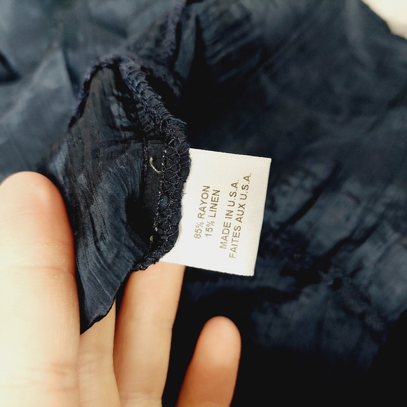 Misa Los Angeles Blue Tiered Ruffle Boho Bell Sleeve Peasant Blouse P924 - Picture 8 of 9